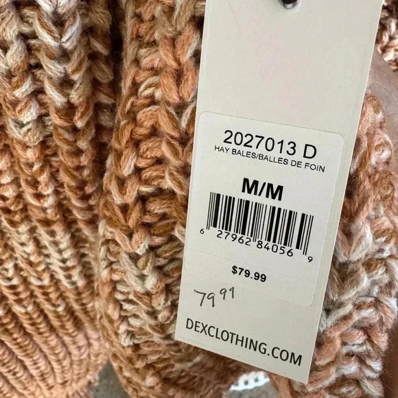 NWT - DEX Crew Neck Ombre Sweater size M - Picture 5 of 7